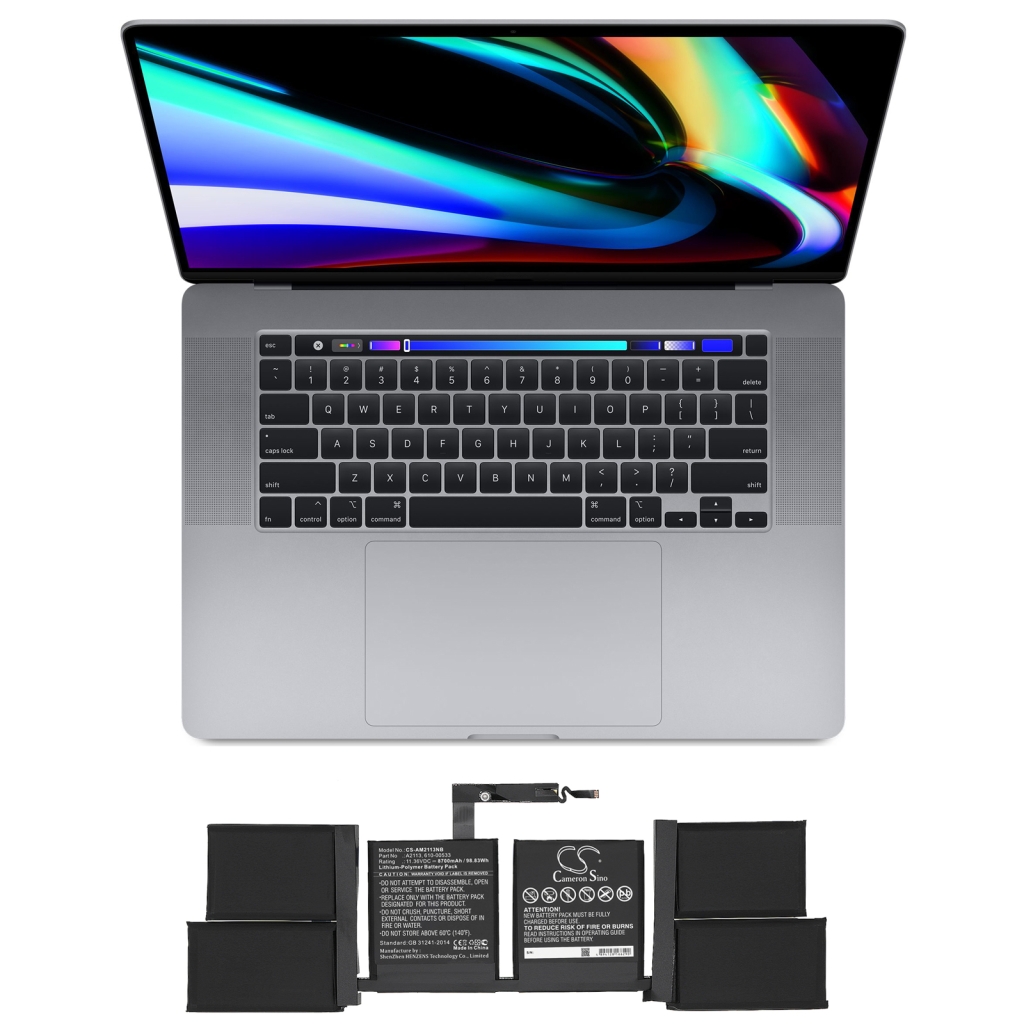 Baterie do notebooků Apple MacBook Pro 16";;_2019_A2141_(EMC_3347)_2_3_GHz_Core_i9_(I9-9880H)_8GB_BTO/CTO_(CS-AM2113NB)=