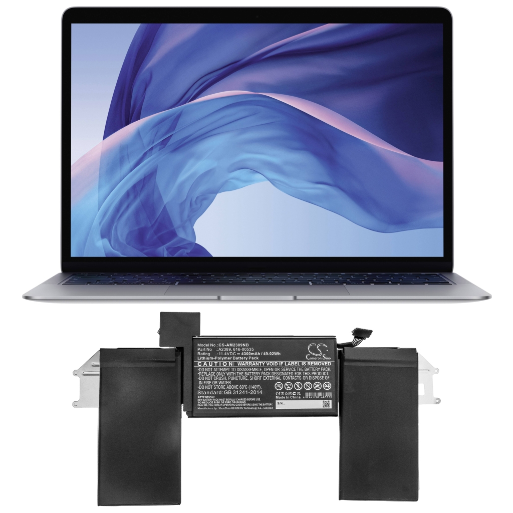 Baterie do notebooků Apple MacBook Air Core I5(I5-1030NG7) 1.1GHZ 13-inch(SCISSor 2020) (CS-AM2389NB)