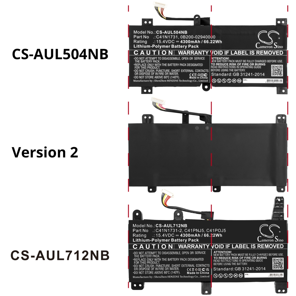 Baterie do notebooků Asus CS-AUL504NB