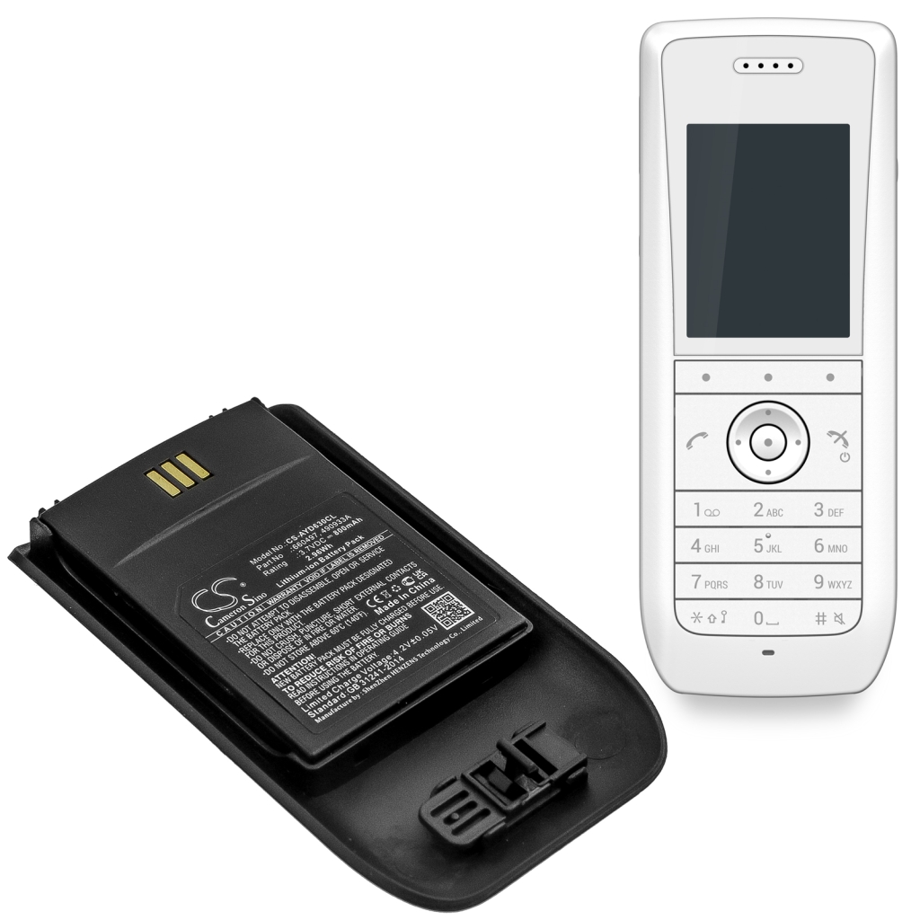 Baterie do bezdrátových telefonů Ascom D63 Messenger Lite (CS-AYD630CL)