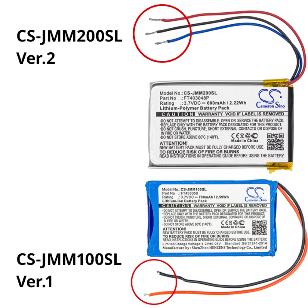 Baterie do reproduktorů Jbl CS-JMM200SL